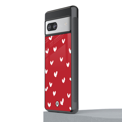 love is love red edition back phone cover | glass case for Google Pixel 7