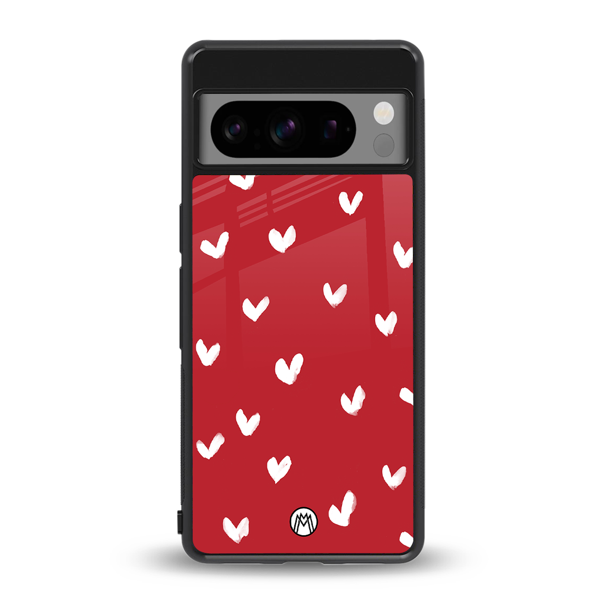 love is love red edition back phone cover | glass case for google pixel 8 pro