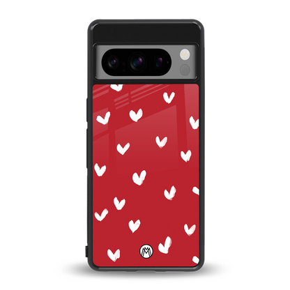 love is love red edition back phone cover | glass case for google pixel 8 pro