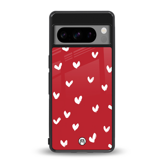 love is love red edition back phone cover | glass case for google pixel 8 pro