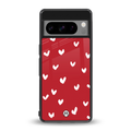 love is love red edition back phone cover | glass case for google pixel 8 pro