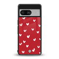 love is love red edition back phone cover | glass case for Google Pixel 8