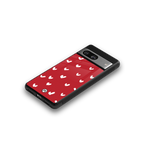 love is love red edition back phone cover | glass case for Google Pixel 8