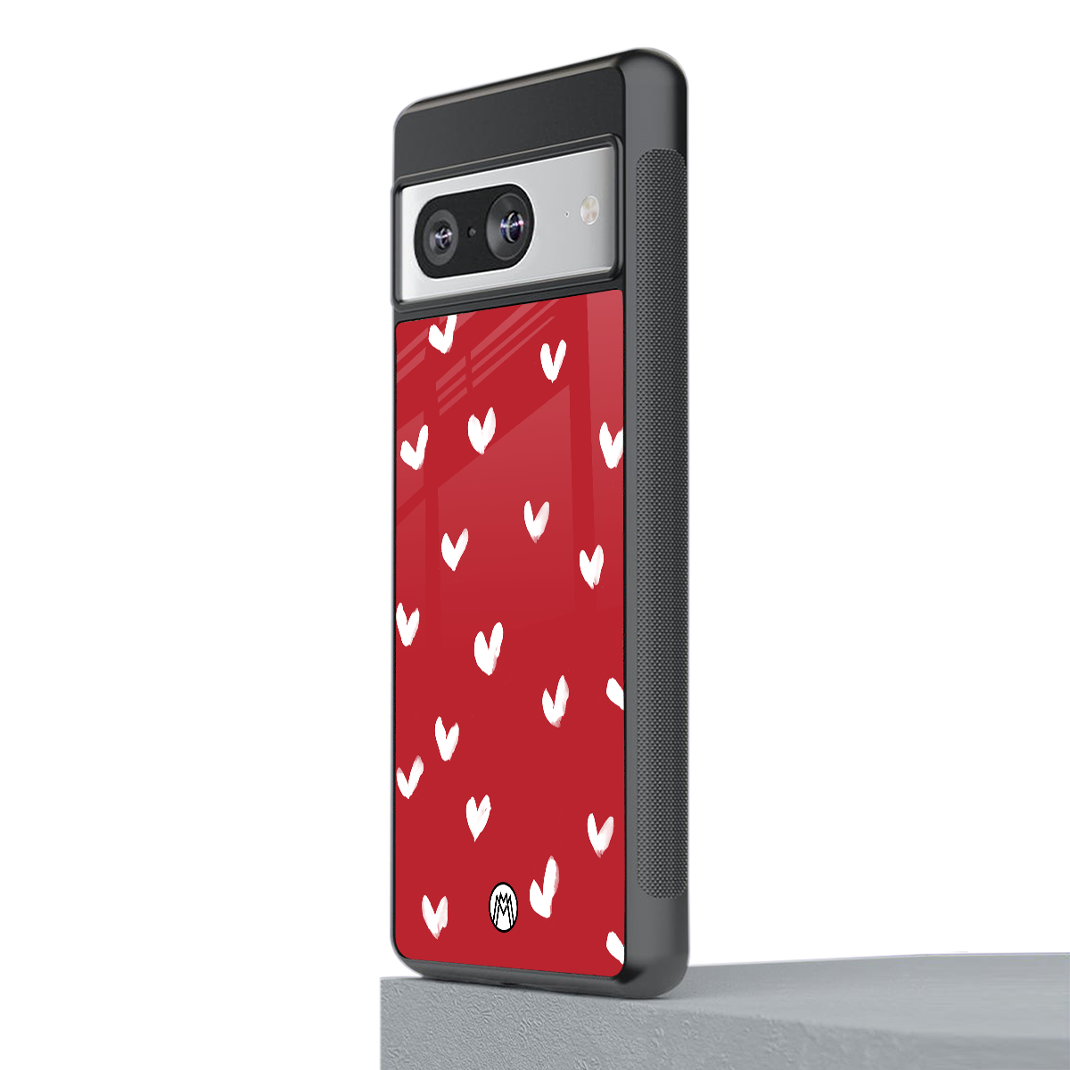 love is love red edition back phone cover | glass case for Google Pixel 8