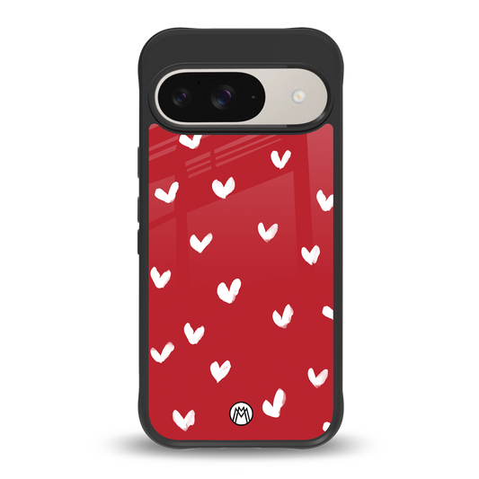 love is love red edition back phone cover | glass case for google pixel 9