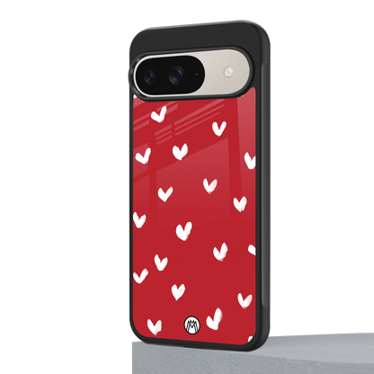 love is love red edition back phone cover | glass case for google pixel 9