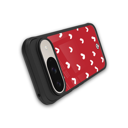 love is love red edition back phone cover | glass case for google pixel 9