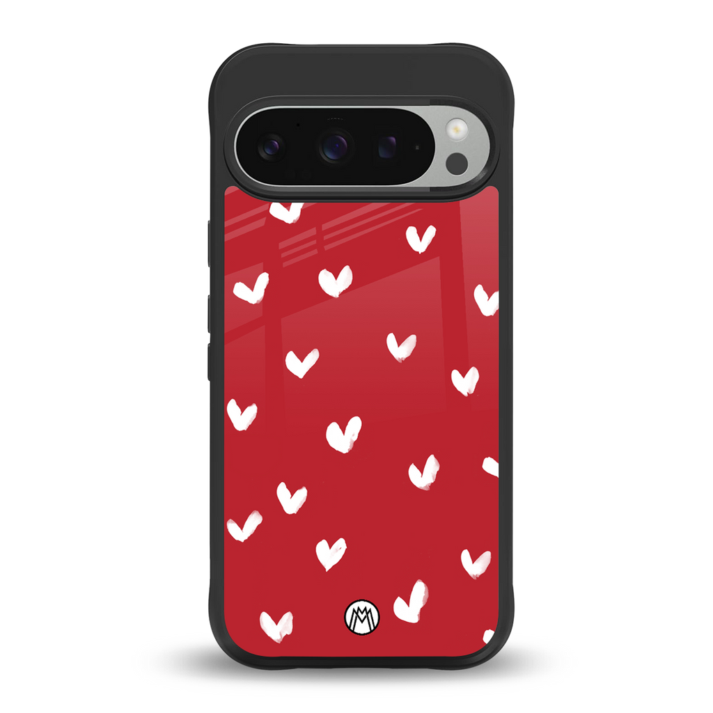 love is love red edition back phone cover | glass case for google pixel 9 pro
