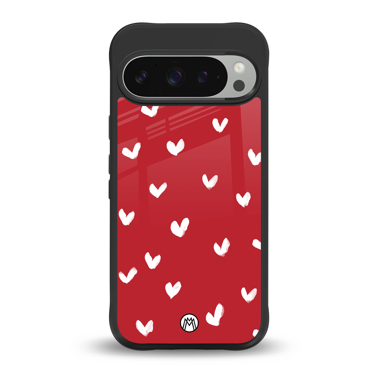 love is love red edition back phone cover | glass case for google pixel 9 pro