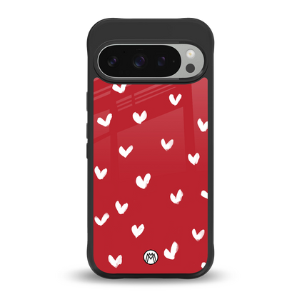 love is love red edition back phone cover | glass case for google pixel 9 pro