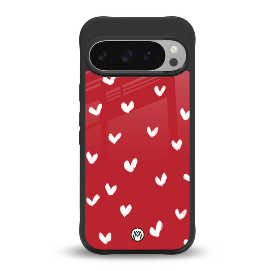 love is love red edition back phone cover | glass case for google pixel 9 pro xl