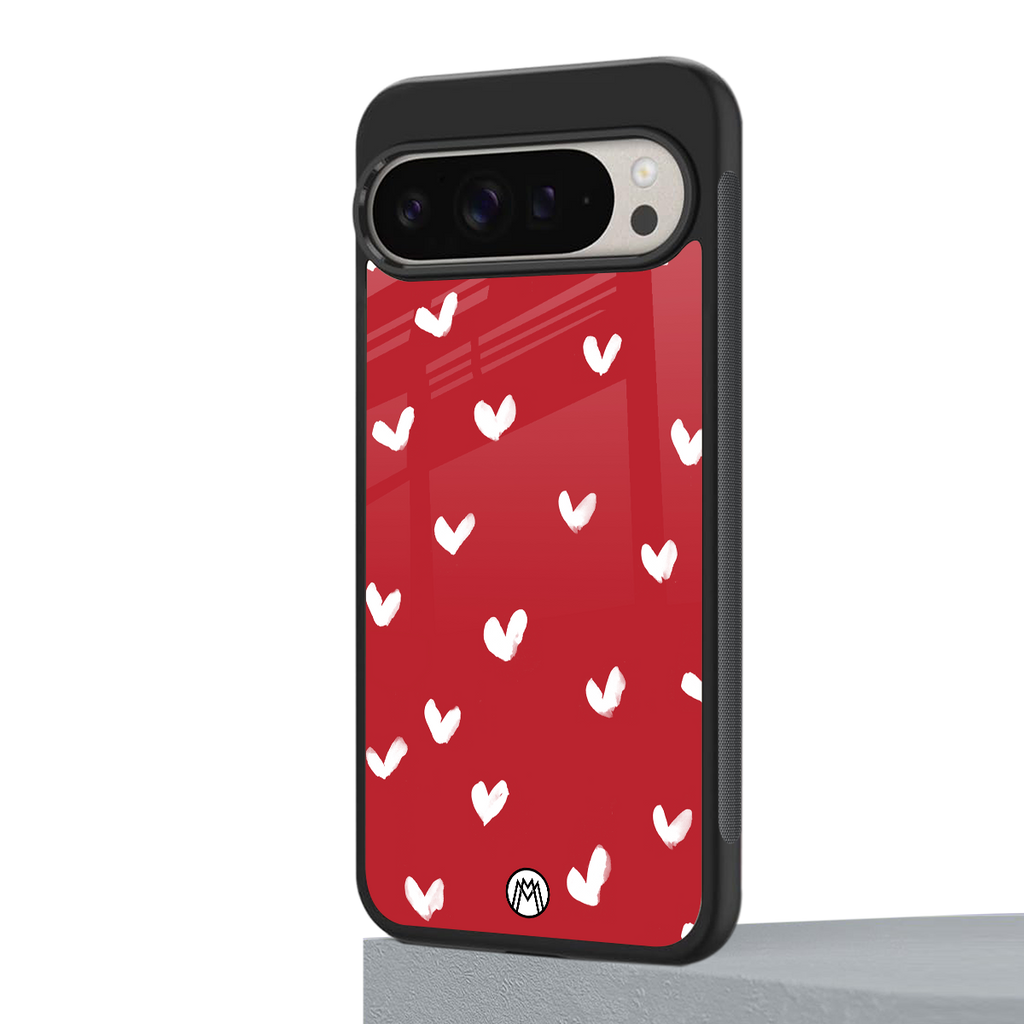 love is love red edition back phone cover | glass case for google pixel 9 pro