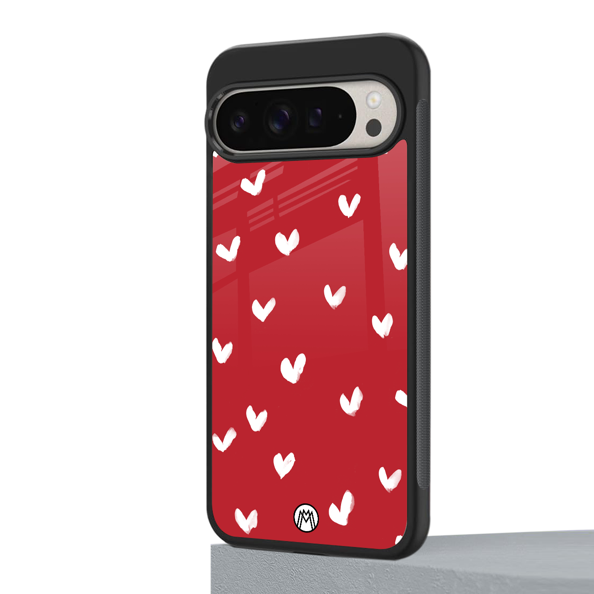 love is love red edition back phone cover | glass case for google pixel 9 pro
