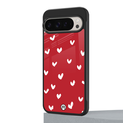 love is love red edition back phone cover | glass case for google pixel 9 pro xl