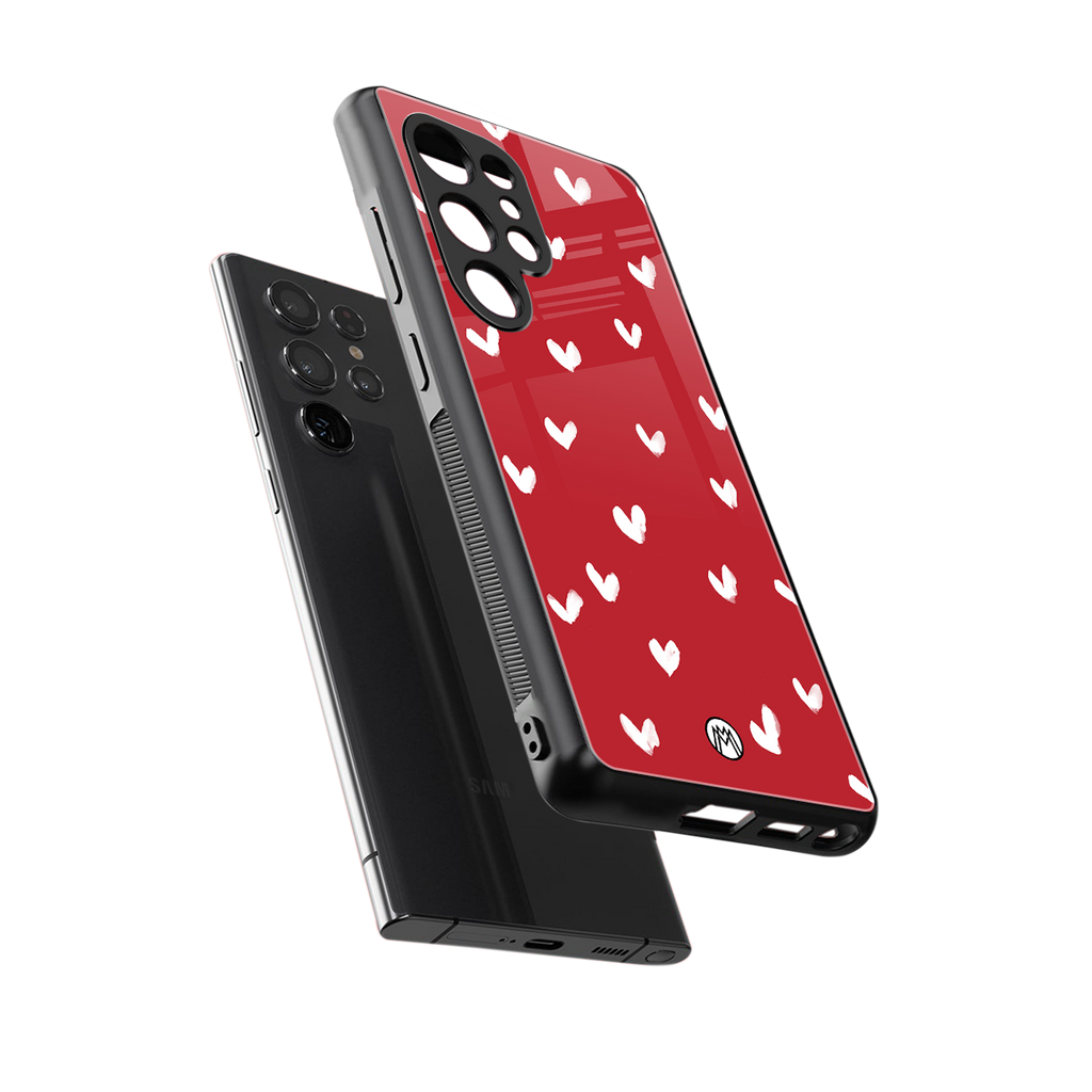 love is love red edition back phone cover | glass case for samsung galaxy s25 ultra