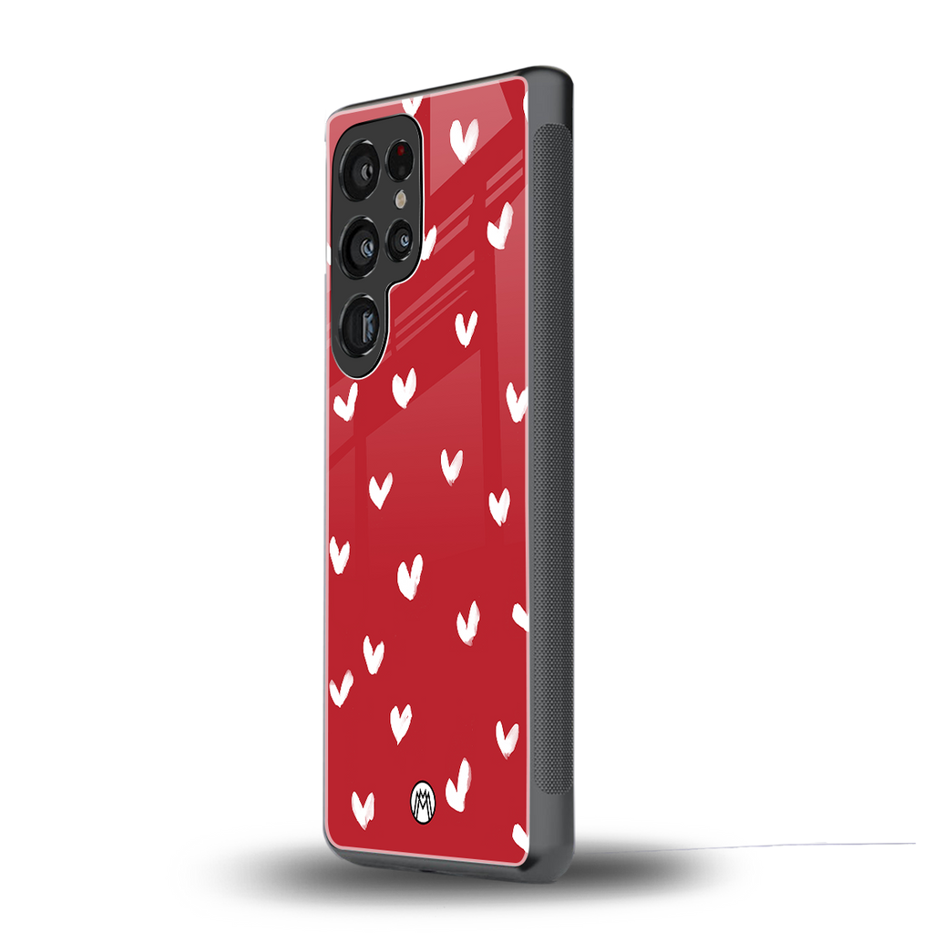 love is love red edition back phone cover | glass case for samsung galaxy s25 ultra