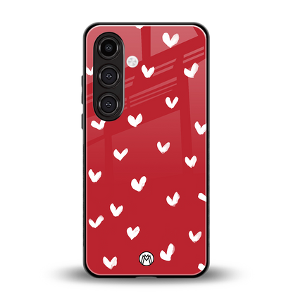 love is love red edition back phone cover | glass case for samsung galaxy s24 fe