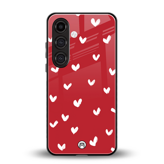 love is love red edition back phone cover | glass case for samsung galaxy s24 fe
