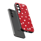 love is love red edition back phone cover | glass case for samsung galaxy s24 fe
