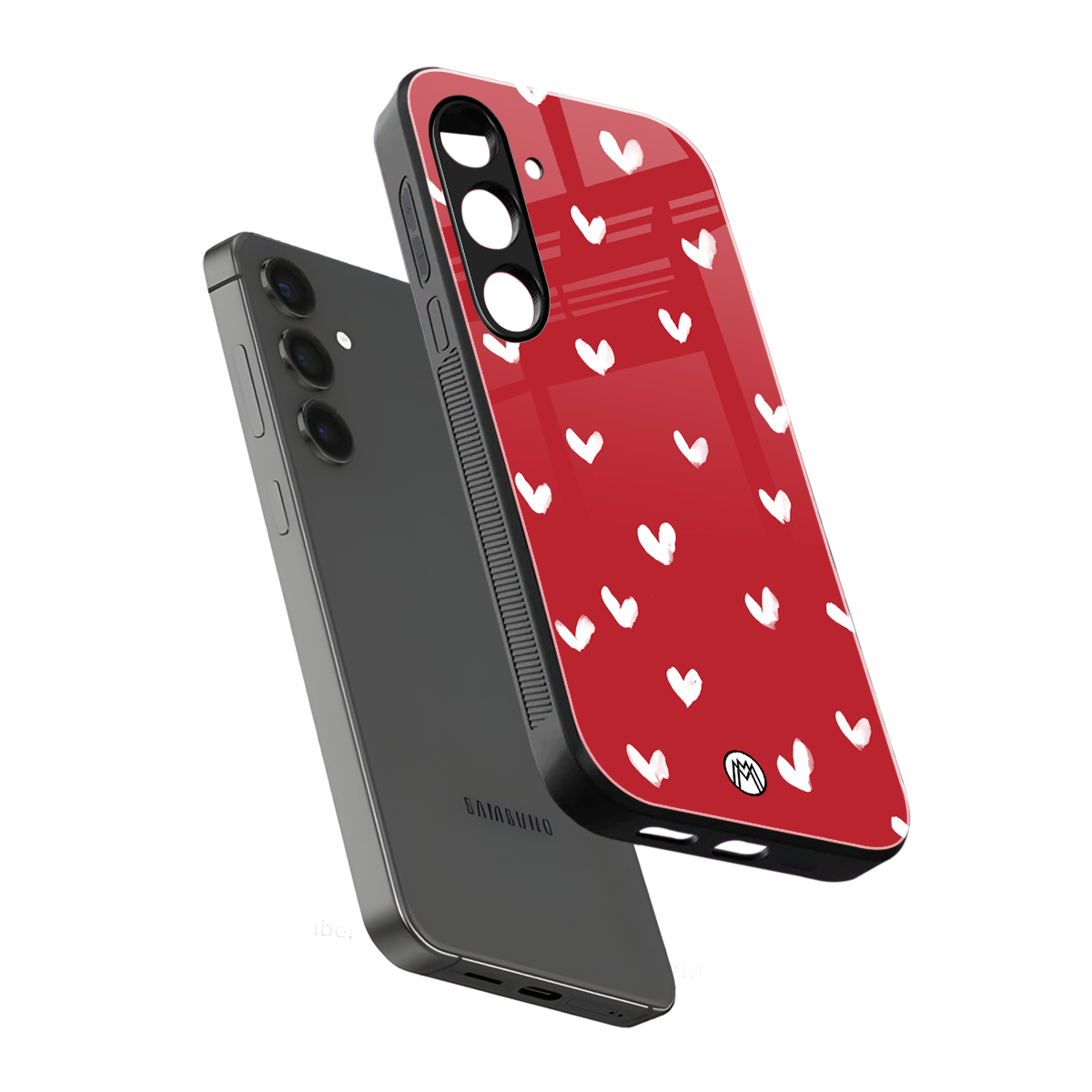 love is love red edition back phone cover | glass case for samsung galaxy s24 fe