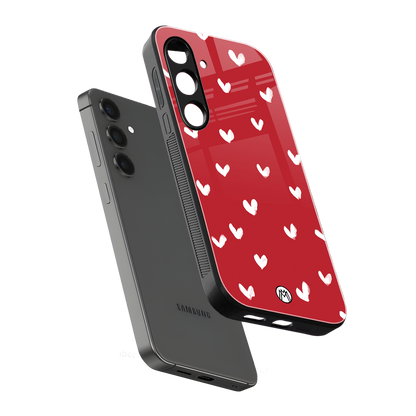 love is love red edition back phone cover | glass case for samsung galaxy s24 fe
