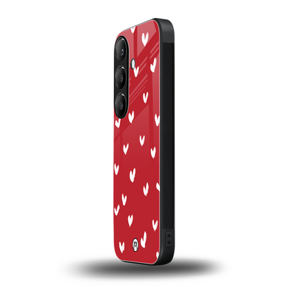 love is love red edition back phone cover | glass case for samsung galaxy s24 fe