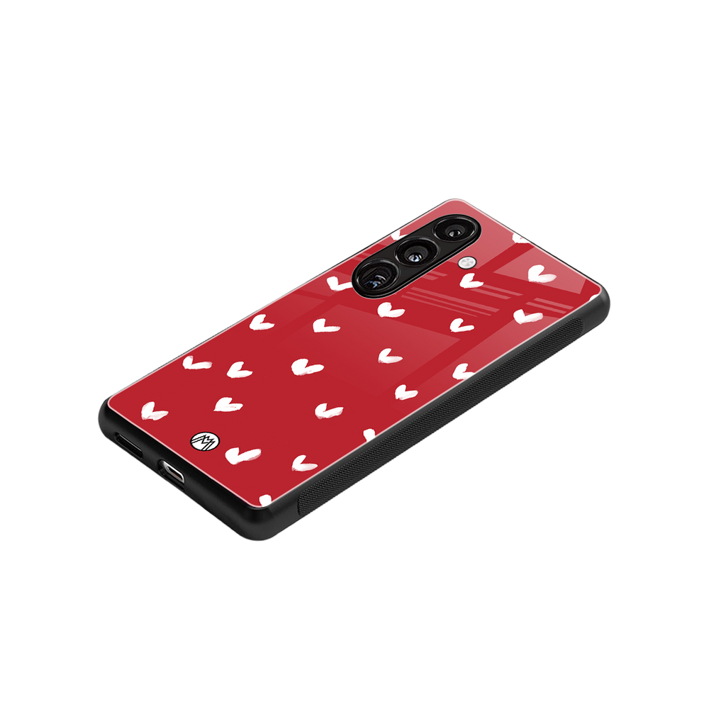 love is love red edition back phone cover | glass case for samsung galaxy s24