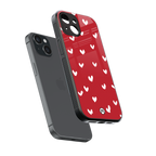 love is love red edition back phone cover | glass case for iphone 15