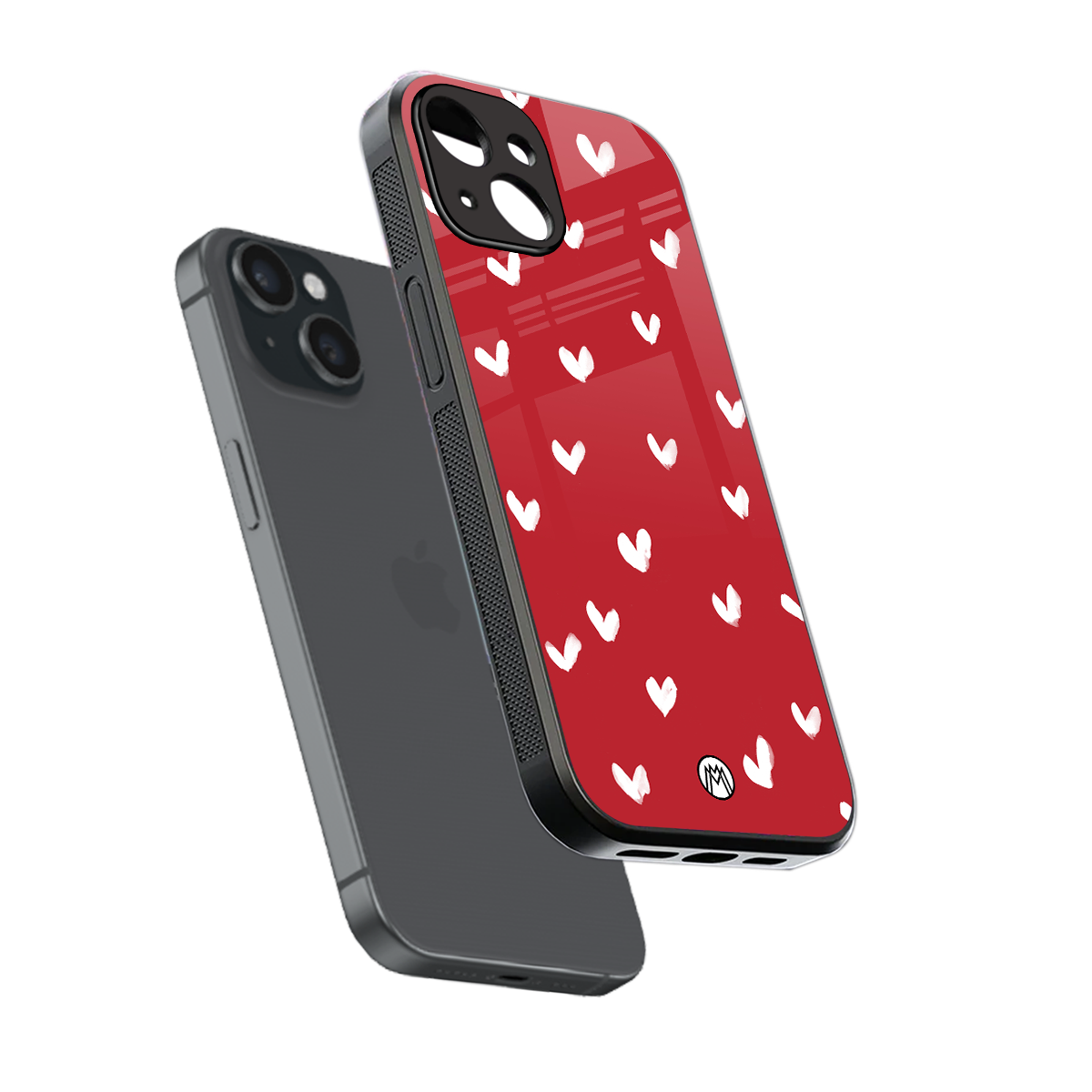 love is love red edition back phone cover | glass case for iphone 15