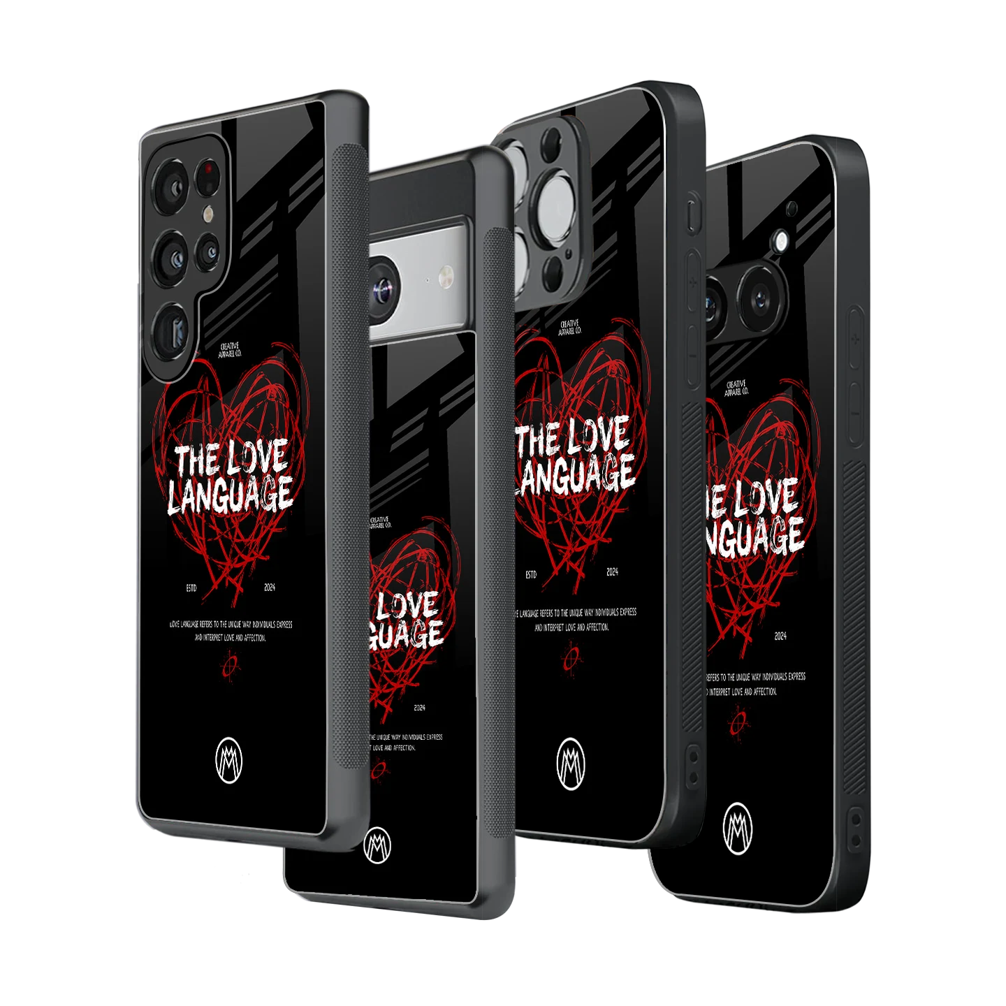 Stylish Glass Back Case for All Smartphones iPhone, Samsung, OnePlus, Pixel, Redmi, Oppo, Vivo, Motorola