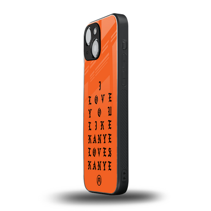 love like kanye back phone cover | glass case for iphone 13 mini