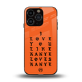 love like kanye back phone cover | glass case for iphone 13 pro