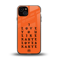 love like kanye back phone cover | glass case for iphone 13