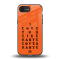 love like kanye back phone cover | glass case for iphone 16e