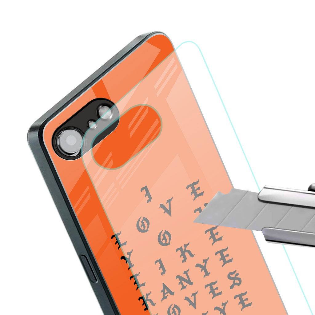 love like kanye back phone cover | glass case for iphone 16e