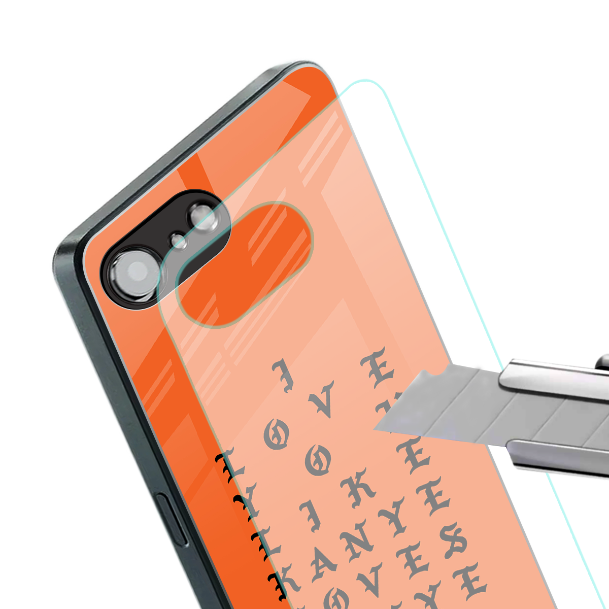 love like kanye back phone cover | glass case for iphone 16e