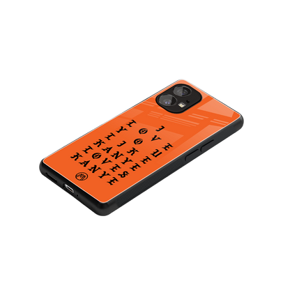 love like kanye back phone cover | glass case for nothing phone 1