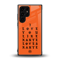 love like kanye back phone cover | glass case for samsung galaxy s23 ultra