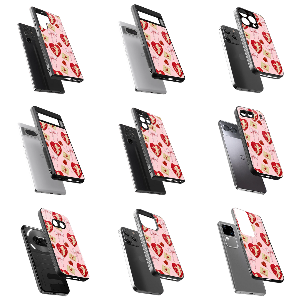 Durable Glass Back Mobile Case for iPhone, Samsung, OnePlus, Google Pixel, Redmi, Vivo, Oppo