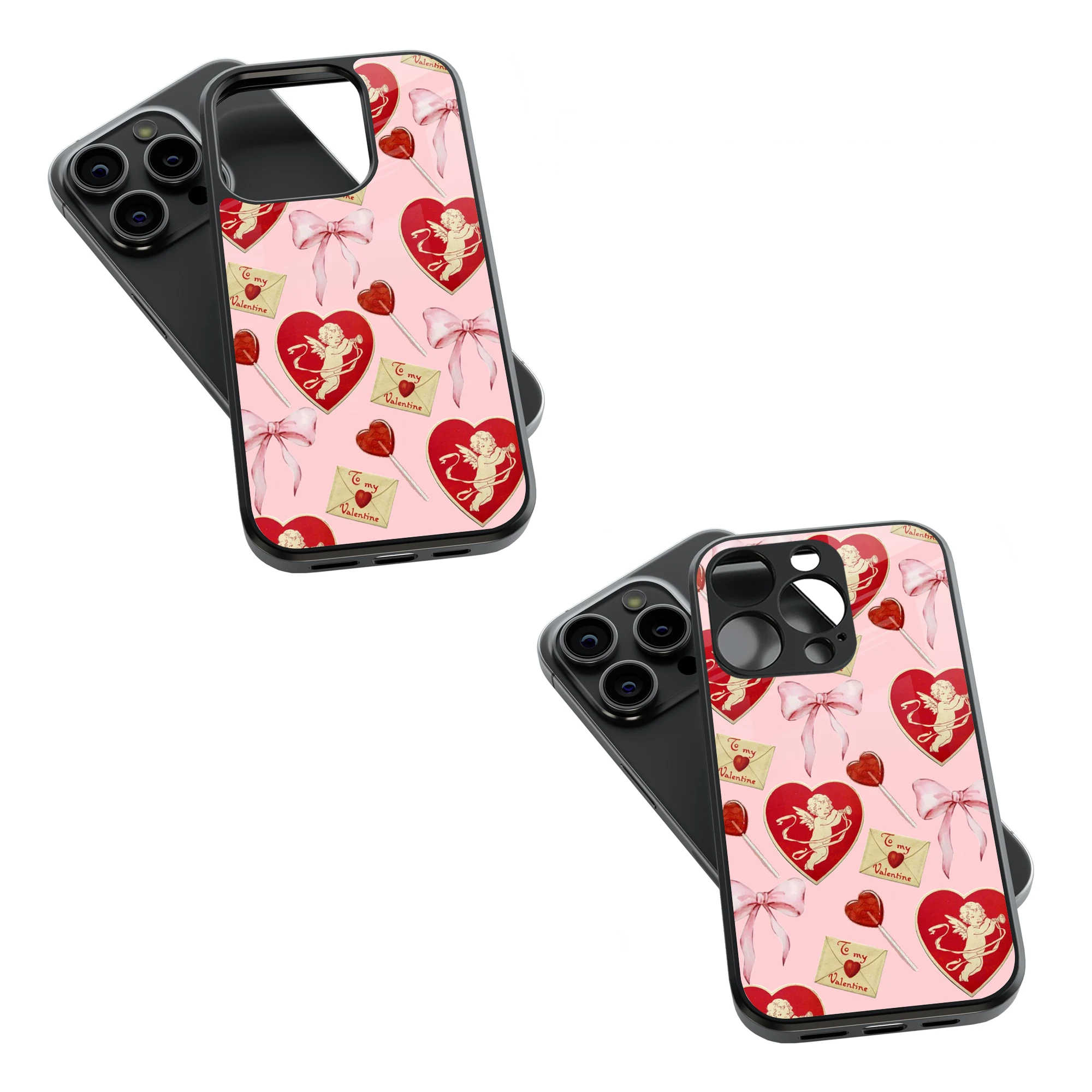 Trendy Glass Back Mobile Case for iPhone, Samsung, Redmi, OnePlus, Google Pixel, Motorola