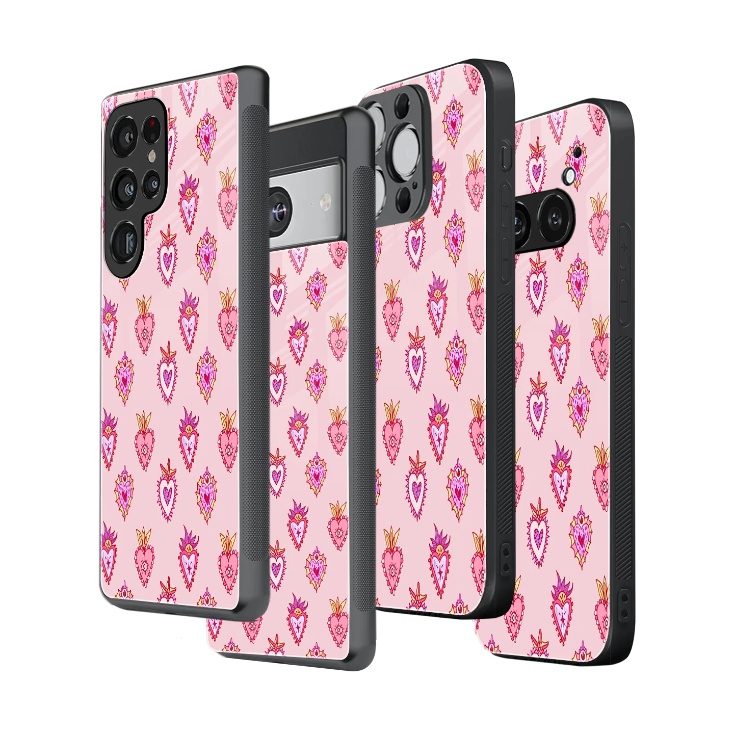 Stylish Glass Back Case for All Smartphones iPhone, Samsung, OnePlus, Pixel, Redmi, Oppo, Vivo, Motorola