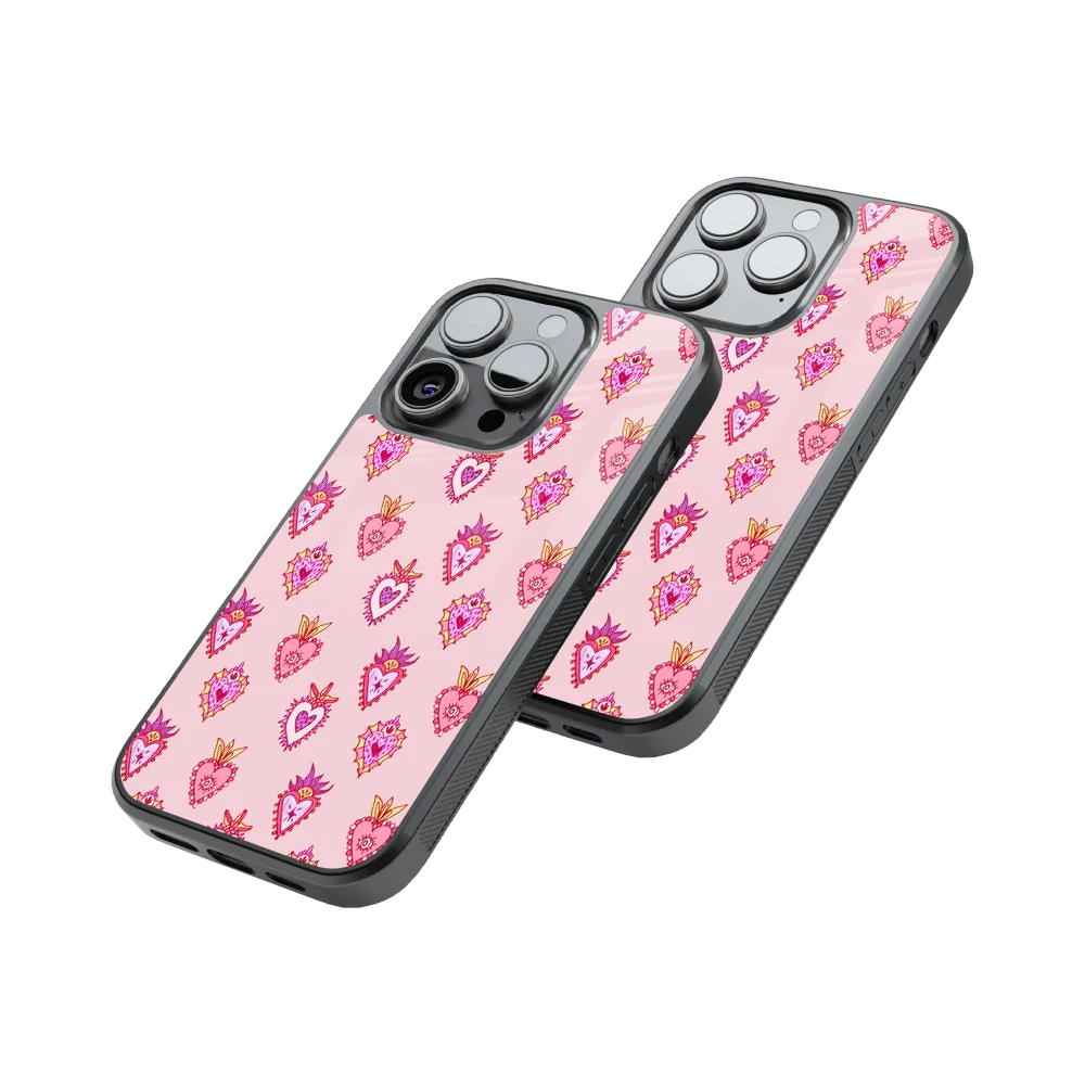 Protective Glass Back Phone Case Compatible with iPhone, Samsung, OnePlus, Pixel & More