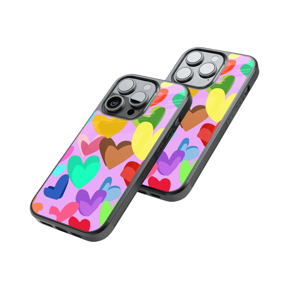 Protective Glass Back Phone Case Compatible with iPhone, Samsung, OnePlus, Pixel & More
