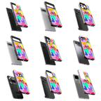 Durable Glass Back Mobile Case for iPhone, Samsung, OnePlus, Google Pixel, Redmi, Vivo, Oppo