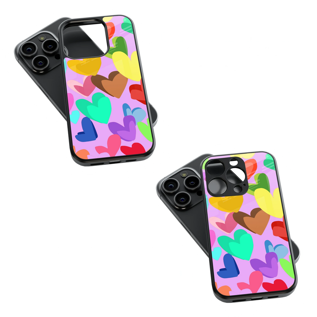 Trendy Glass Back Mobile Case for iPhone, Samsung, Redmi, OnePlus, Google Pixel, Motorola