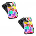 Trendy Glass Back Mobile Case for iPhone, Samsung, Redmi, OnePlus, Google Pixel, Motorola