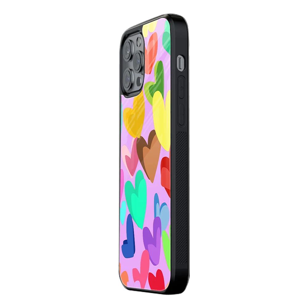 Slim Glass Back Phone Case for Multiple Brands iPhone, Samsung, Redmi, OnePlus, Oppo, Vivo