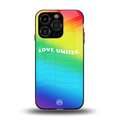 love unites back phone cover | glass case for iphone 13 pro
