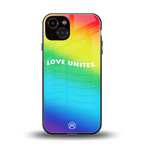 love unites back phone cover | glass case for iphone 13