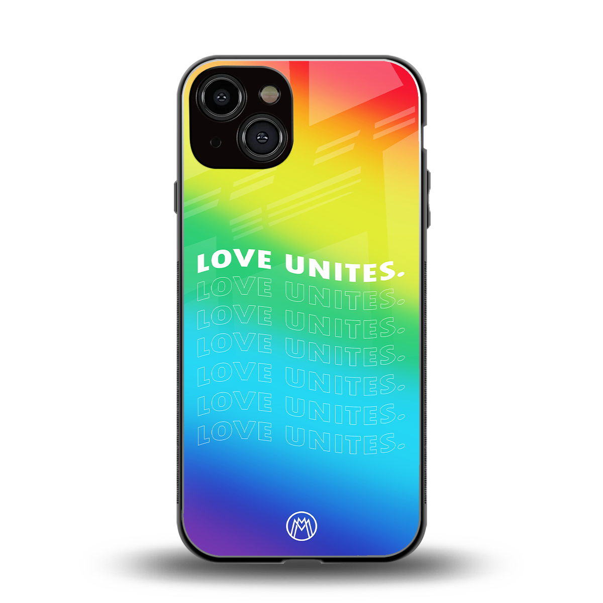love unites back phone cover | glass case for iphone 13
